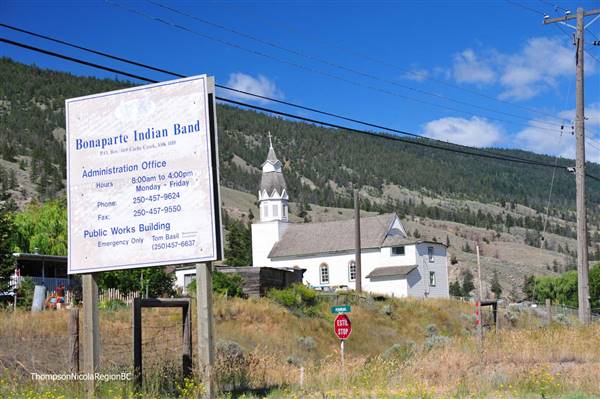 Bonaparte Indian Band Reserve Church & Cemetery across Highway