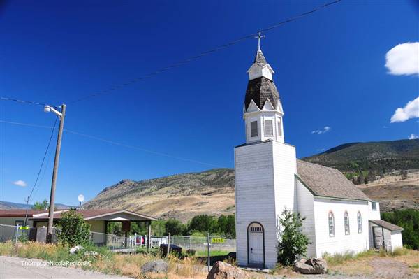 Bonaparte Indian Band Reserve Church & Cemetery across Highway