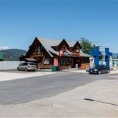 Fetch Panda & Centex Gas Station & Jade Mountain Motel overlooking Little Shuswap Lake