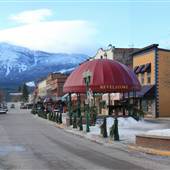 Revelstoke Commercial Streets Winter