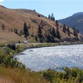 Highway 5A Kamloops-Merritt 106b - Rest Areas & Pull-outs along Nicola Lake