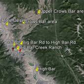 Big Bar, Crows Bar, High Bar - Fraser River Canyon Maps