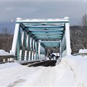 Clearwater SE Station Road Bridge over North Thompson River WINTER