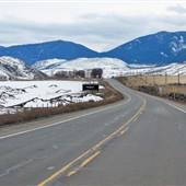 Highway 1 Kamloops to Spences Bridge February