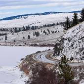 Highway 5A Kamloops-Merritt 100b - ALL WINTER (mid-January) N to S