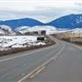 Highway 1 Kamloops to Spences Bridge February