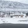 South Thompson Inn & Conference Centre along South Thompson River - Winter