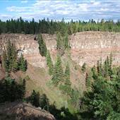 Chasm Provincial Park - Red, Yellow, Brown & Purple Toned Cliffs