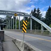 Silver Metal River Bridge