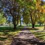 Riverside Park & Pier along Thompson River - Fall Colours