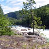 The Kettle - Clearwater River Rapids, Gate and Pathway