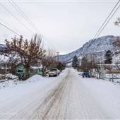 Spences Bridge along Thompson River WINTER
