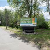 McArthur Island Park Entrances and Roads