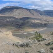 Big Bar along Fraser River - West Side POV of OK Ranch - April