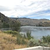 Thompson River at South of Kamloops Lake - Spring Run-off High Water