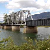 Kamloops CNR Train Bridge over South Thompson River