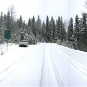 Clearwater Valley Road - Mushbowl Bridge, Rim Trails to Majeur Farm Cabin & area WINTER