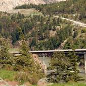 Highway 12 Lytton Bridge and Train Bridge TREES BURNED 2021