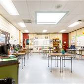 Valleyview Sec School 08 - Central Hallway North-to-South - Foods, Textiles & General Classrooms