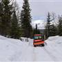 Larson & McQueen Ranch Back Road with Gate WINTER