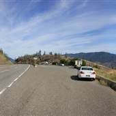 Highway 1 Kamloops Lake Rest Stop Summer and Winter