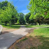 Riverside Park & Pier along Thompson River