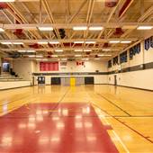 South Kamloops Secondary School 04 - 1st Flr NW Hall Gym, Stands & Change Rooms