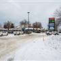 Fortune Shopping Centre Strip Mall with Safeway & Gas Station WINTER