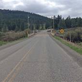 Barnhartvale Road near Monte Lake CN Train Crossing