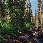 Silvertip Falls Trails and Water Falls