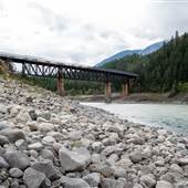 Lytton - Walking Bridge and Beach at River Drive