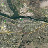 Kamloops Hotel and Motel Area Map