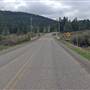 Barnhartvale Road near Monte Lake CN Train Crossing