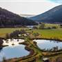 Patrick Farm Heart Shaped Ponds with Windmill and Dock