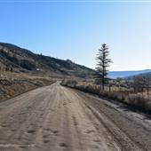 Deadman Vidette Road at Skeetchestn Indian Reserve