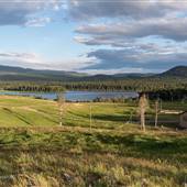 Arnold Ranch Entrance through Grasslands by Campbell Lake