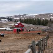 Sunset Ranch 03a - Red Barn, Fields and Property