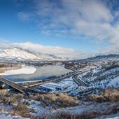 Kamloops POV from Nicola Wagon Road WINTER