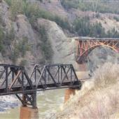 Cisco Train Bridges and Tracks along Fraser River