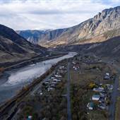 Spences Bridge Overview along Thompson River