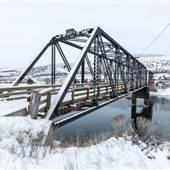 Walhachin Bridge over Thompson River - Winter