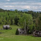 Larson & McQueen Ranch Isolated Barn and Homestead with Pond in Meadow