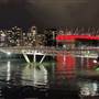 Olympic Village Canoe Bridge - Night