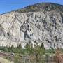 Thompson River Canyon & CNR Tracks at Kumsheen Rafting CLOSED IN WINTER