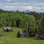 Larson & McQueen Ranch Isolated Barn and Homestead with Pond in Meadow